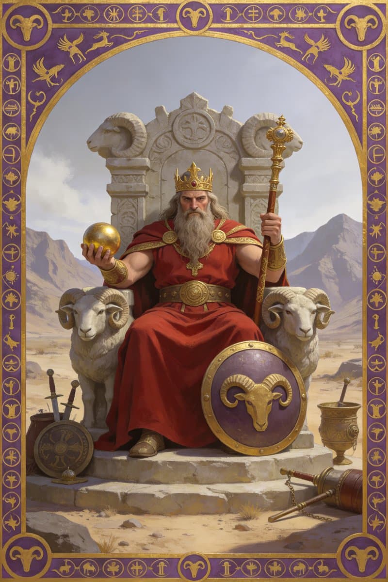 The Emperor tarot card